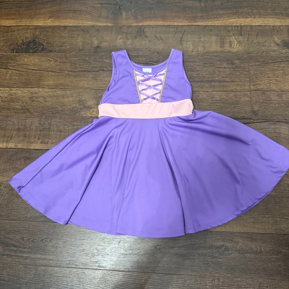 Little Adventures Purple and Pink Rapunzel Sleeveless Dress